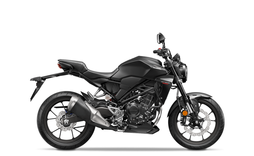 Example of a standard/naked beginner motorcycle