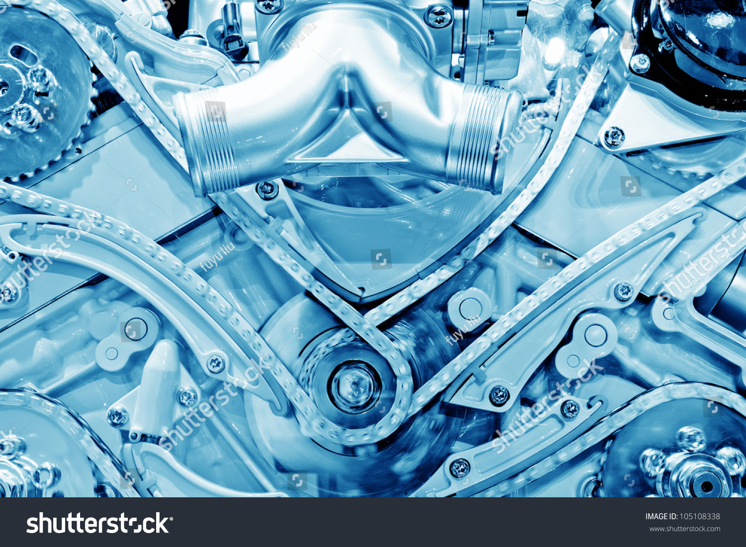 Technical image illustrating hydrogen engine technology