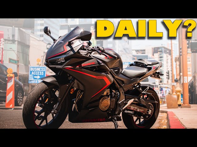 Honda CBR500R in a real-world commuting or touring context