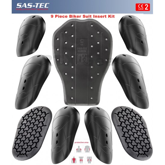 Close-up of motorcycle armor insert for protection comparison section
