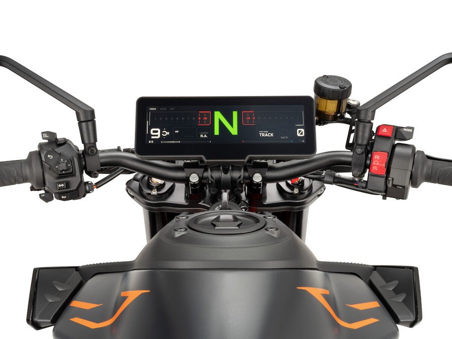 Cockpit and TFT display close-up for electronics section