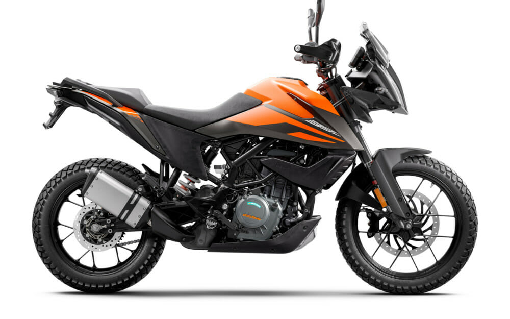 KTM entry-level adventure bike for smaller models section