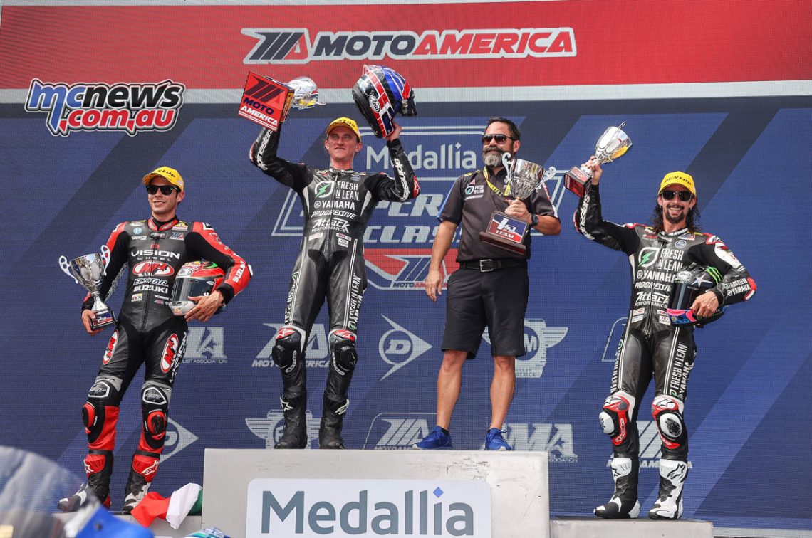 Championship podium celebration scene