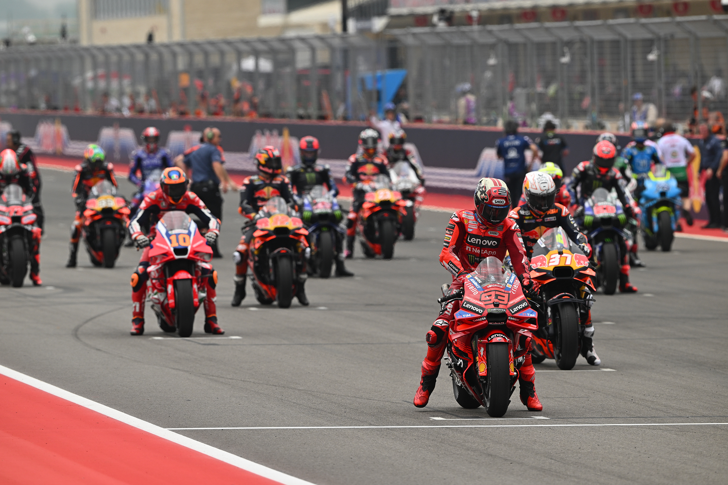 Image of MotoGP sprint race start or grid lineup