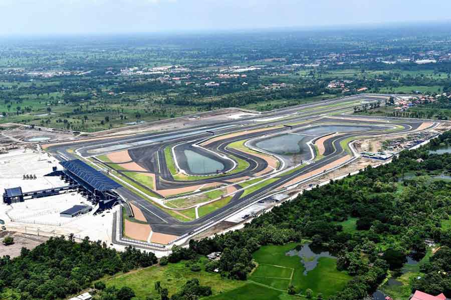 Aerial or wide shot of the Buriram circuit