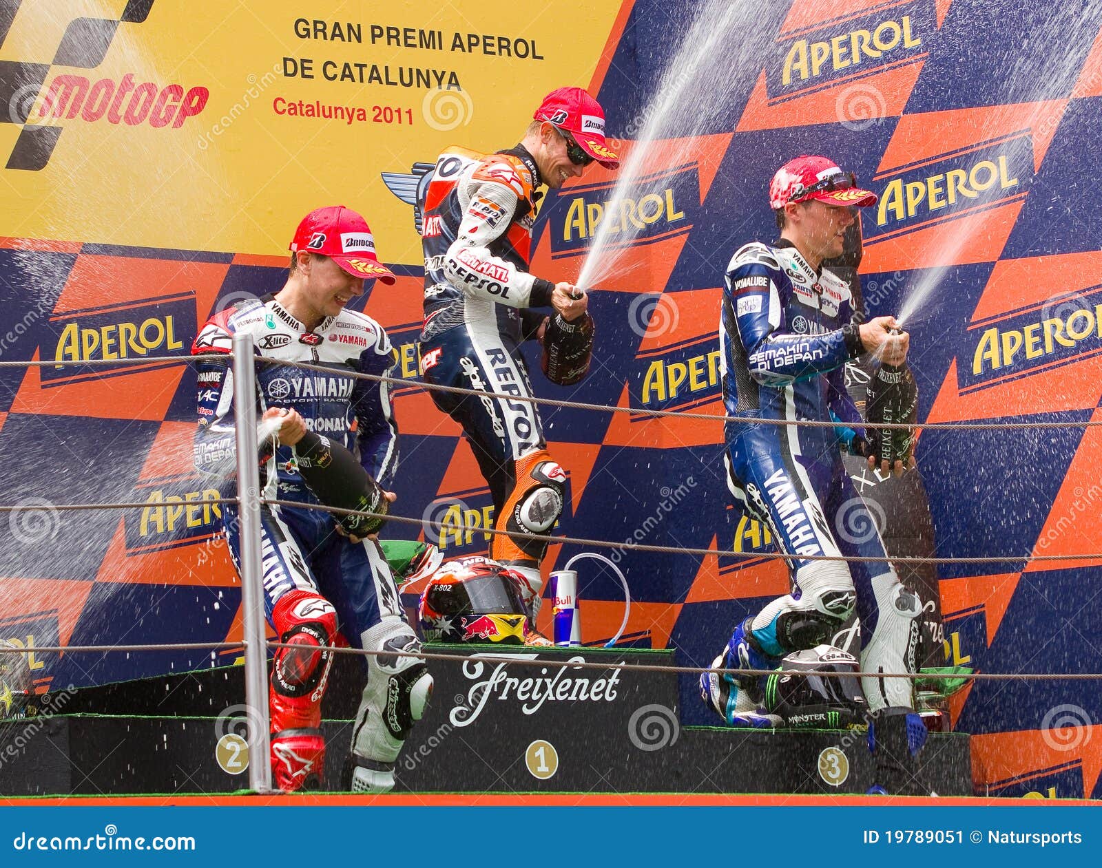 Podium celebration image for race results section