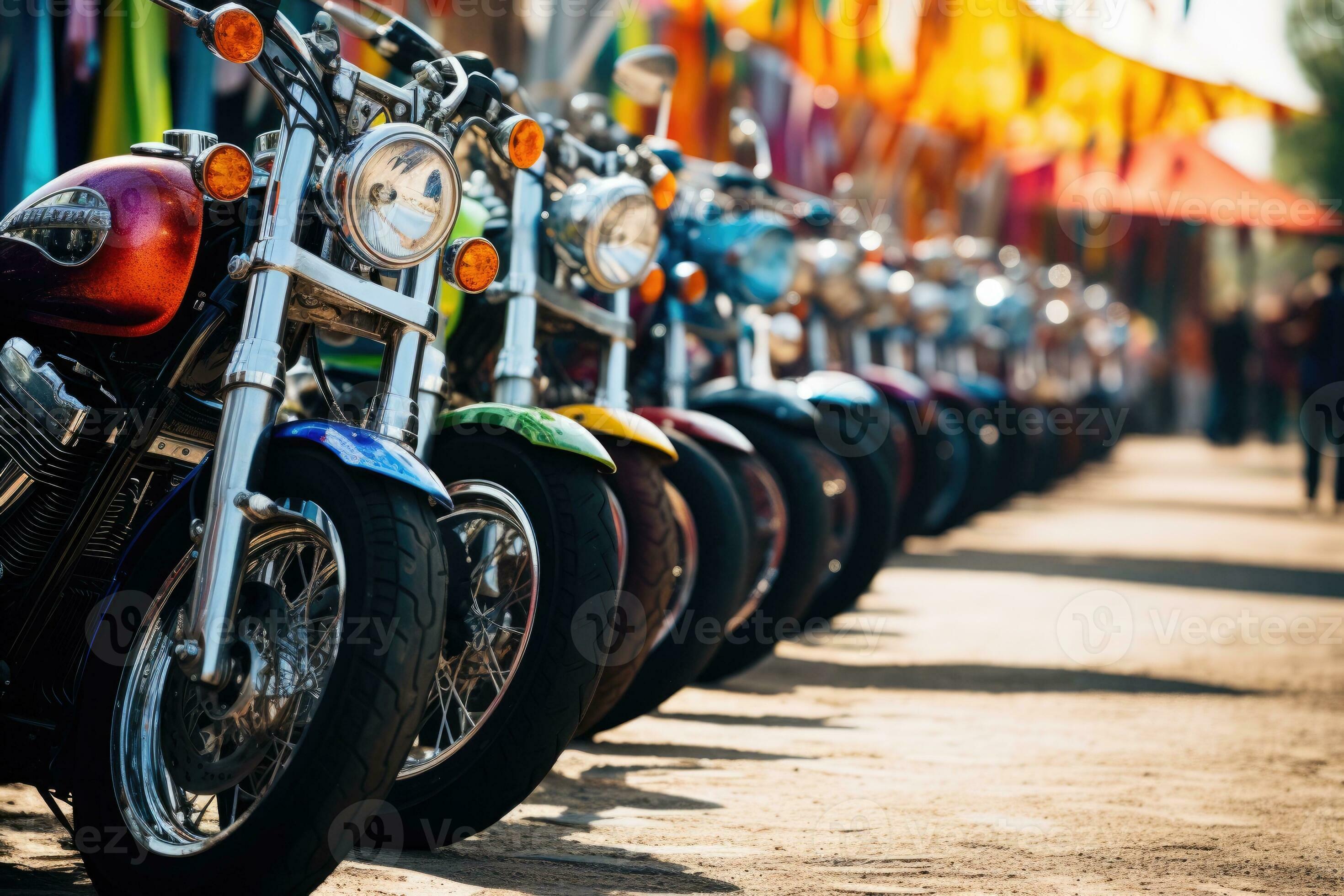 Riders staging at a charity ride event