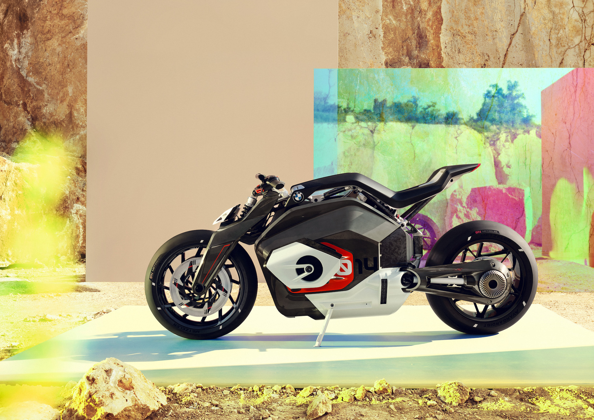 BMW electric motorcycle reveal at show