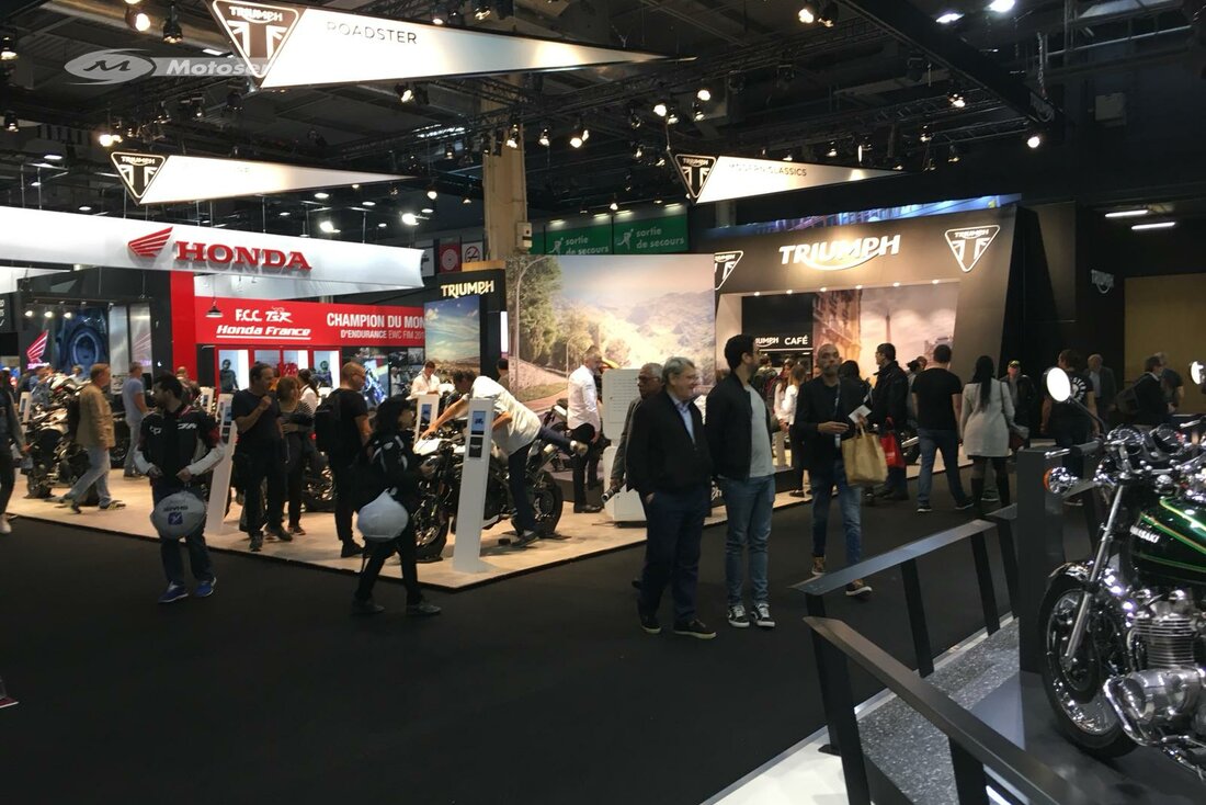 Hero image showing the energy and scale of the Paris Motorcycle Show