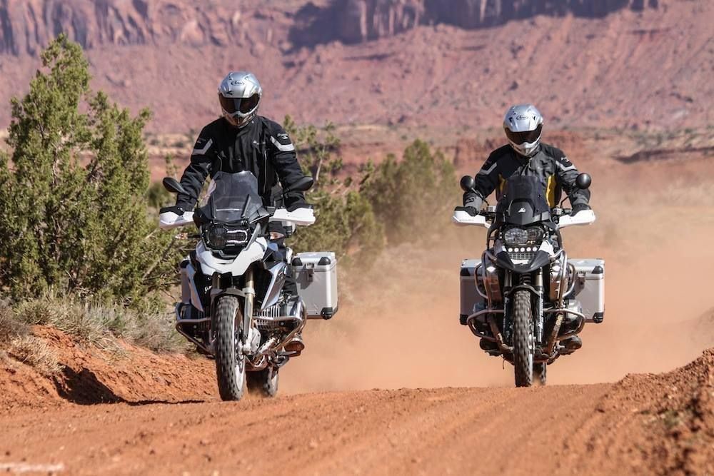 ADV motorcycle on a scenic desert highway to accompany ADV section