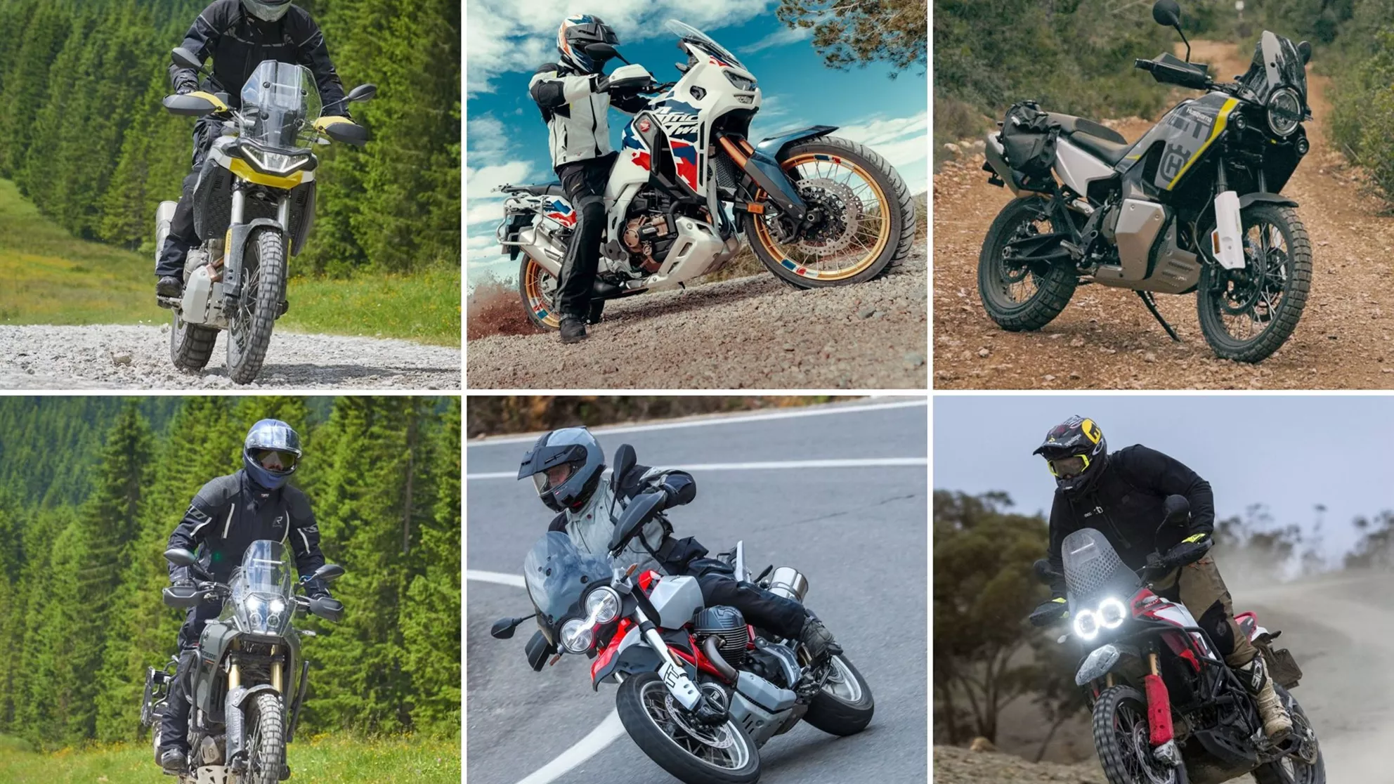 Competitive landscape image showing rival 650-800cc bikes