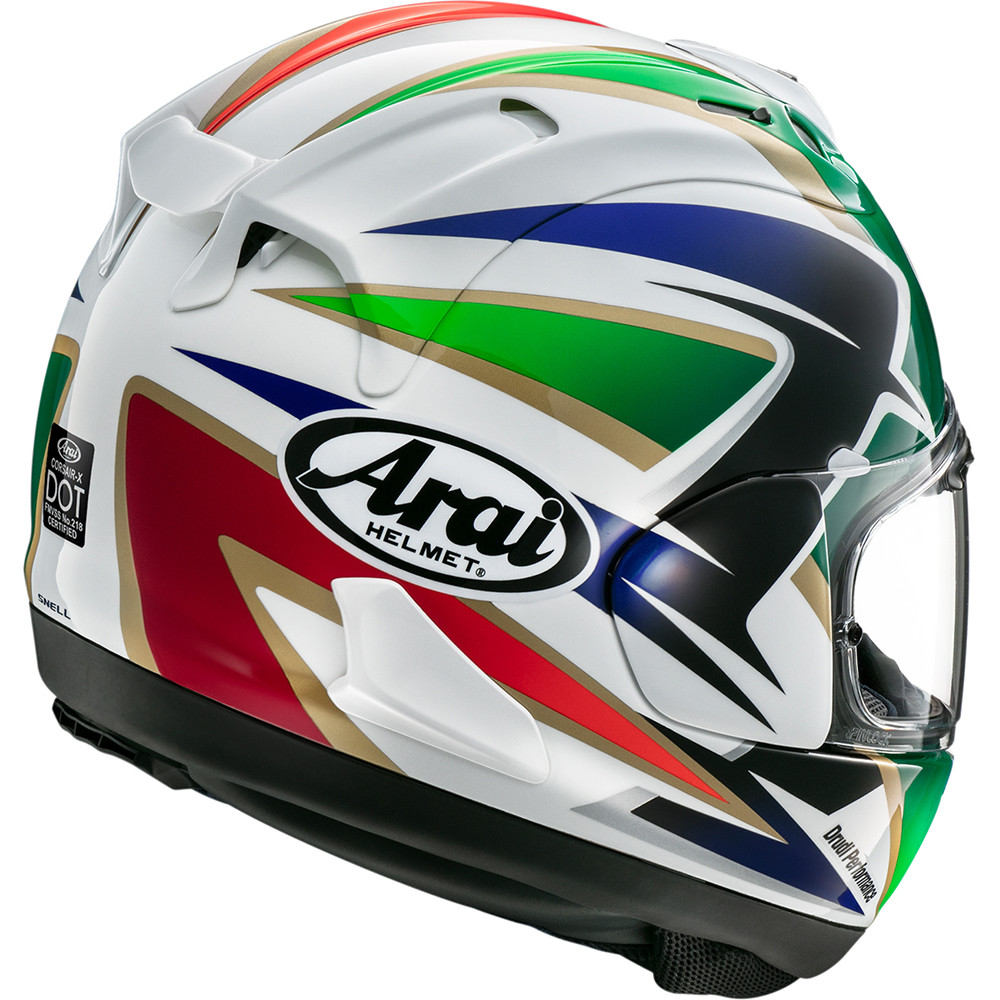 Arai Corsair-X helmet showcasing round shell design