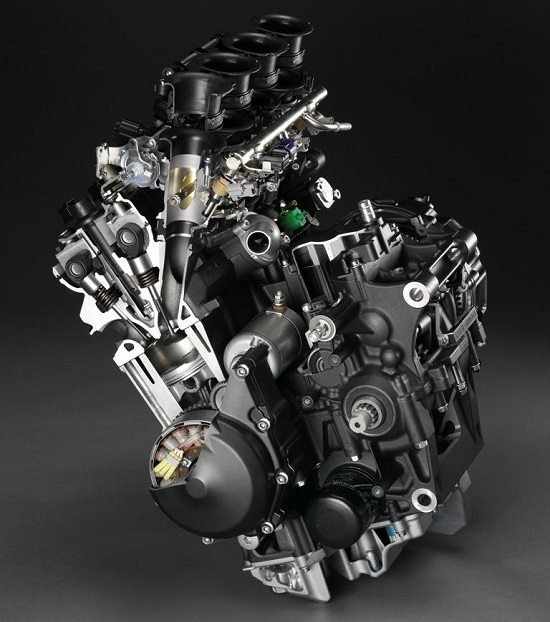 Image of an inline-four engine