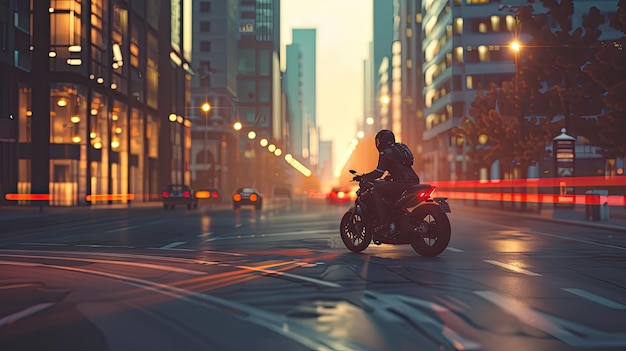 Image of a motorcycle suitable for city commuting