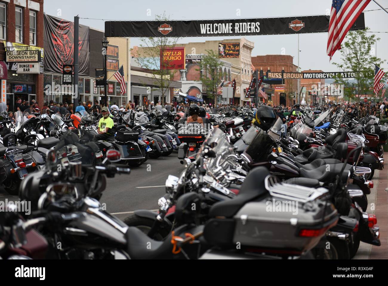 Hero image showing the scale and energy of the Sturgis Motorcycle Rally on Main Street