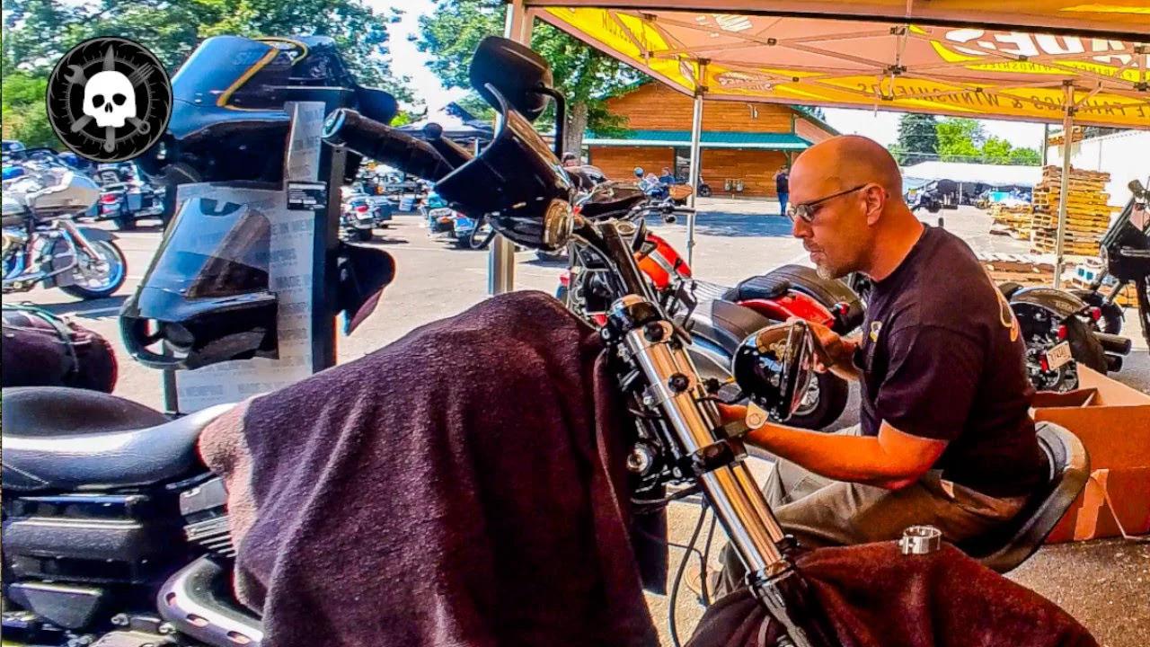 Aerial or wide shot showing the massive scale of the rally grounds