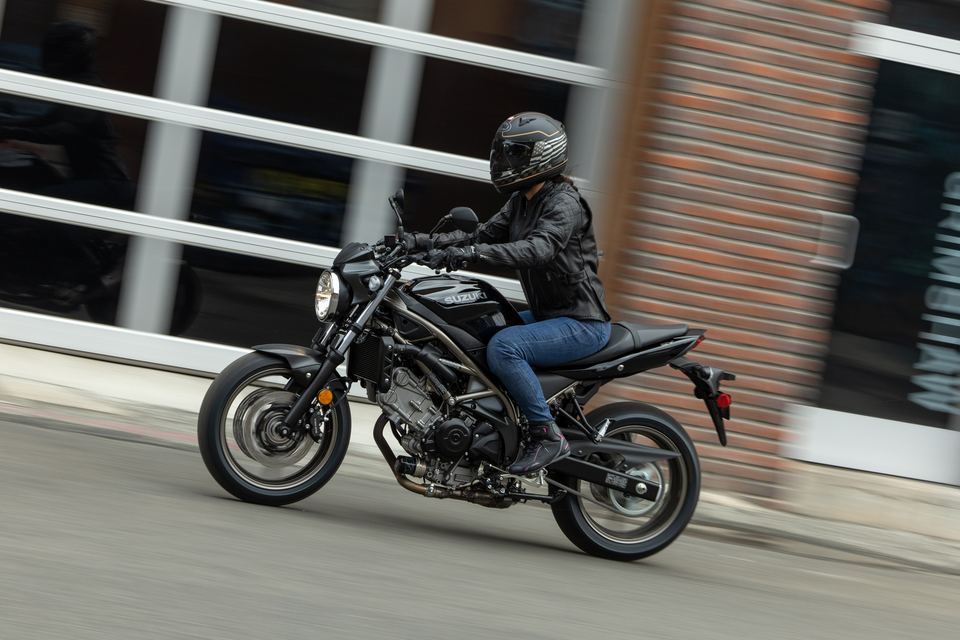 Suzuki SV650 during a ride
