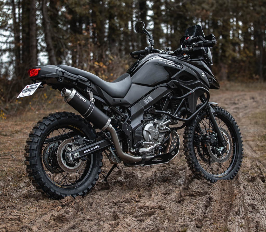 Suzuki V-Strom 1050 HE on adventure trail or gravel road