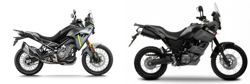 Rider on adventure bike showing ergonomics for comfort section