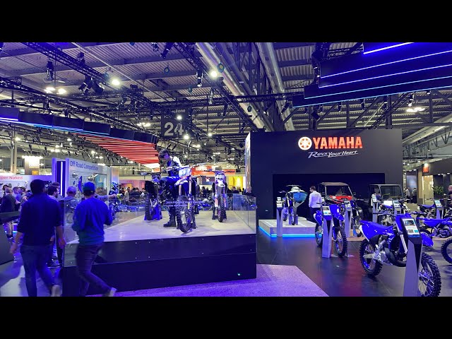 Motorcycle show atmosphere to accompany launch timeline section